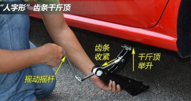 機械千斤頂頂升私家車